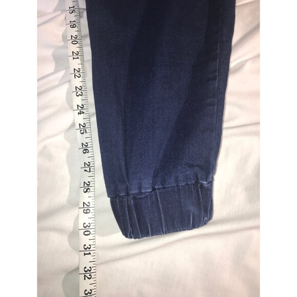 American Bazi Womens Dark Blue Oversized 6 Pocket Cargo Jogger Jeans - Picture 8 of 9